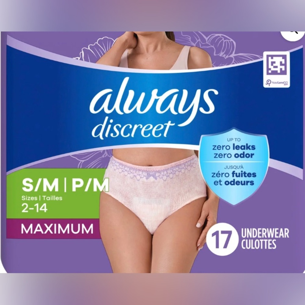 Always Discreet Women's Intimates - Soft Pink